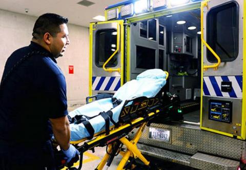 Loading a stretcher