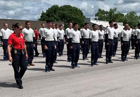 Cadets in formation