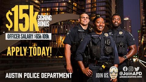 Austin Police incentive and pay increase announcement