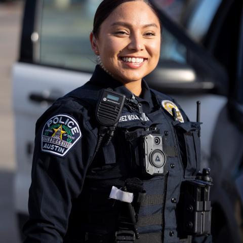 Police officer badge and security officer badge. Professional