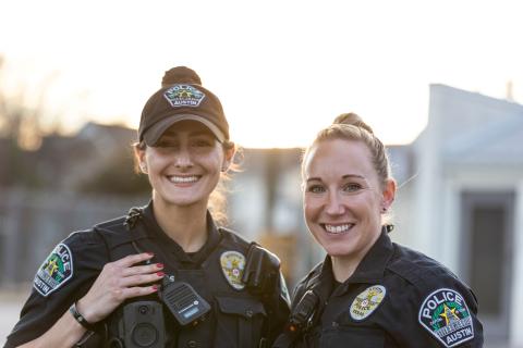 Two female Austin Police Officers