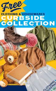 Clothing and Housewares Curbside Collection Promo