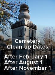 Cemetery Clean Up Date