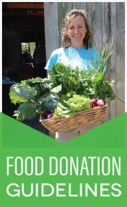 Food donation guidelines