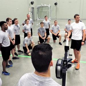 cadets in physical training