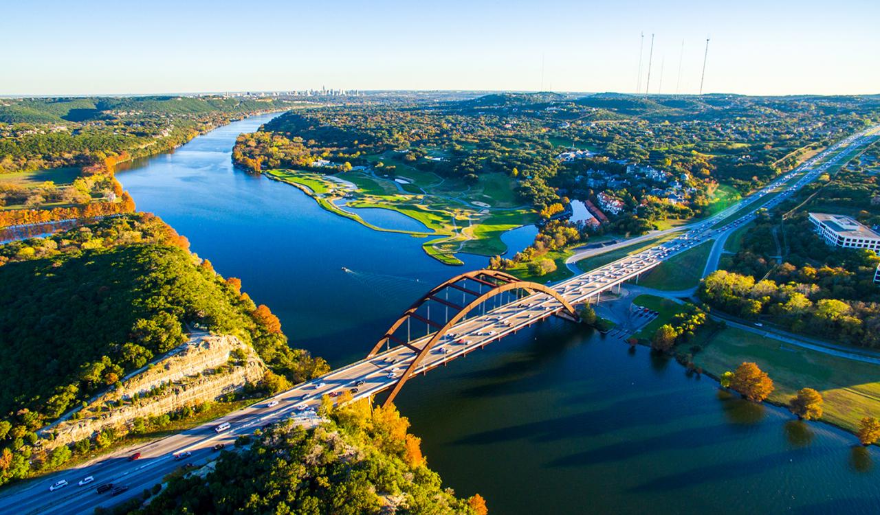 Pennybacker Bridge over Lake Travis