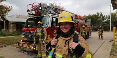 Female firefighter