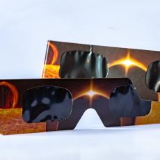 image of two pair of certified eclipse glasses