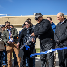 City leadership celebrating the completion of the North Austin Reservoir and Pump Station Project