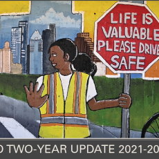 Mural supporting Vision Zero program