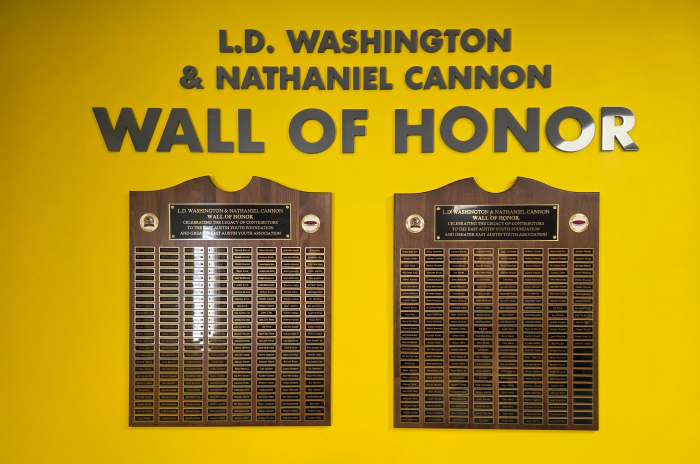 L.D. Washington and Nathaniel Cannon Wall of Honor