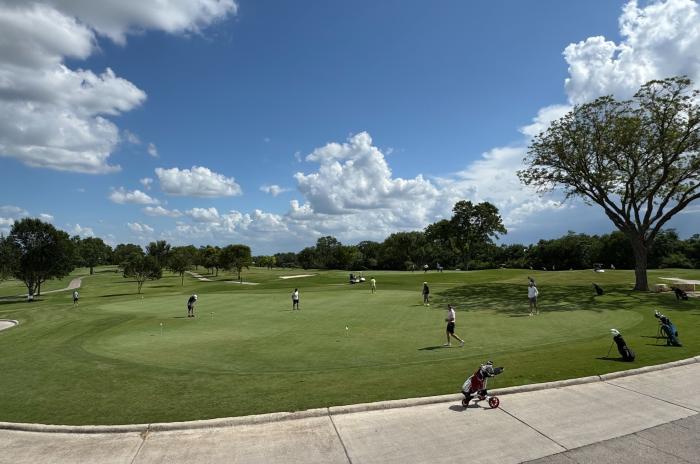 Golf ATX practice green, Austin Parks and Recreation, Austin, TX