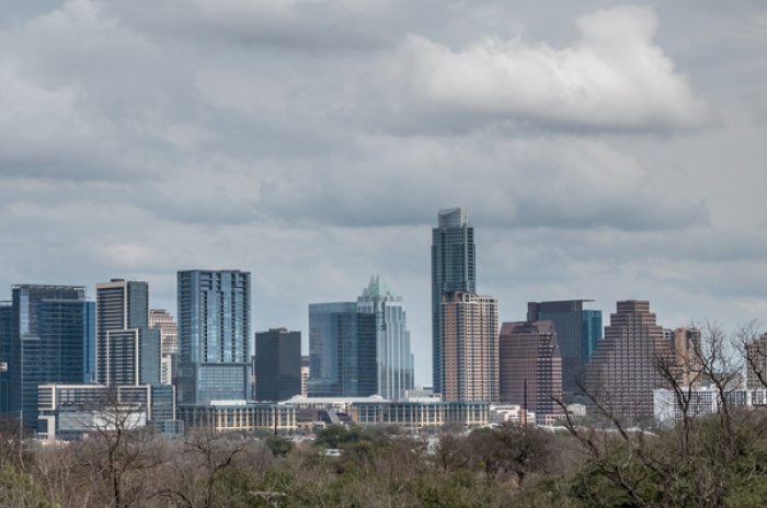 Austin Skyline during Winter